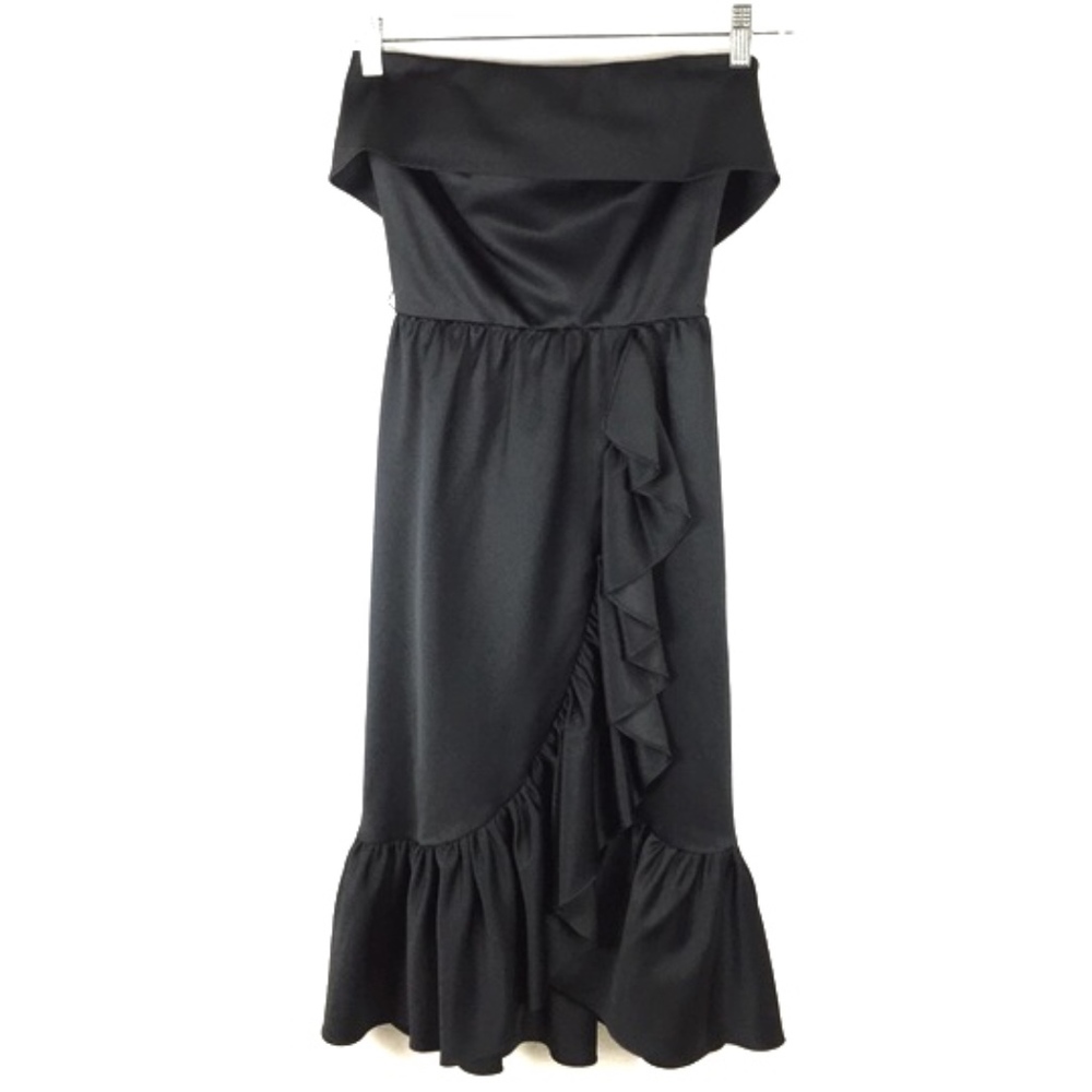Lilli Diamond Vintage Black Strapless Dress